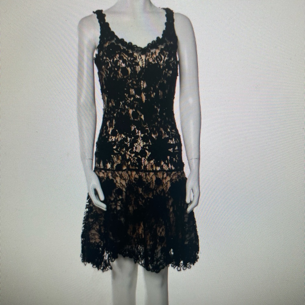 Sue Wong Black Lace Dress
